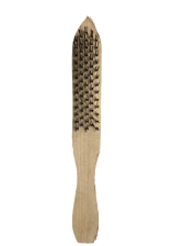 Щетка ручная по металлу строительная с деревянной ручкой 5 рядная