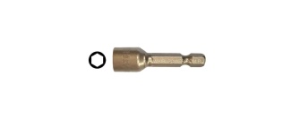 Ключ-насадка магнитная 8 x 42 mm 1/4", Cr-V