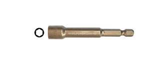 Ключ-насадка магнитная 8 x 100 mm 1/4", Cr-V