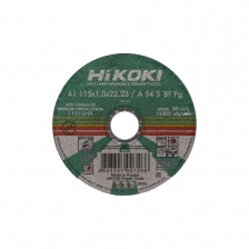 Круг отрезной (115x1,0x22,23 мм) A 54 - HITACHI / HiKoki металл, шт.