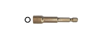 Ключ-насадка магнитная 8 x 65 mm 1/4", Cr-V