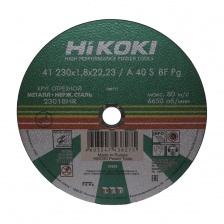 Круг отрезной (230x1,8x22,23 мм) A 36 -  HITACHI / HiKoki металл, шт.