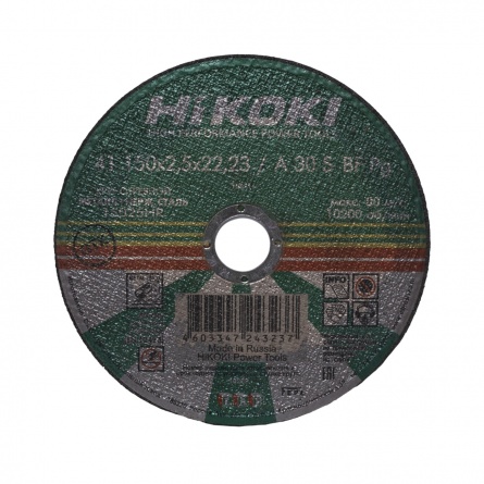 Круг отрезной (150x2,5x22,23 мм) A 40 - HITACHI / HiKoki металл, шт. фото 1